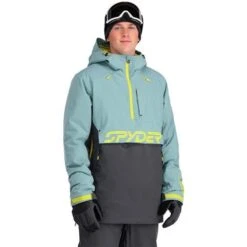 Spyder Signal GTX Insulated Anorak - Men's -Ski Equipment Discounts fw23 spyder menssignalgtxinsulatedanorak tundra 1