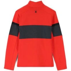 Spyder Speed Half Zip Fleece Jacket - Men's -Ski Equipment Discounts fw23 spyder mensspeedhalfzipfleecejacket volcanoebony 2