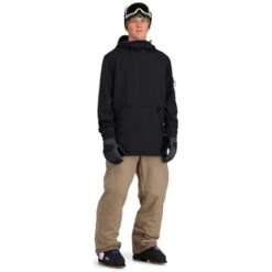 Spyder Tech Fleece Hoodie - Men's -Ski Equipment Discounts fw23 spyder menstechfleecehoodie black 3