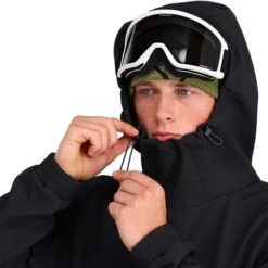 Spyder Tech Fleece Hoodie - Men's -Ski Equipment Discounts fw23 spyder menstechfleecehoodie black 5