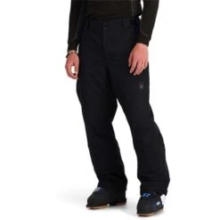 Spyder Traction Pant - Men's -Ski Equipment Discounts fw23 spyder menstractionpant black 1
