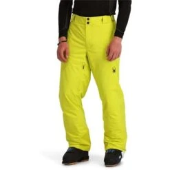 Spyder Traction Pant - Men's -Ski Equipment Discounts fw23 spyder menstractionpant citron 1