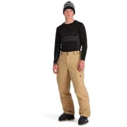 Spyder Traction Pant - Men's -Ski Equipment Discounts fw23 spyder menstractionpant tannin 3