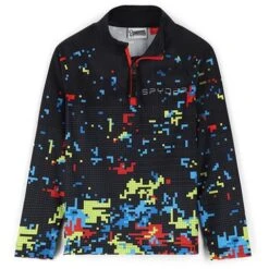 Spyder Mini Digital Zip T-Neck - Toddler