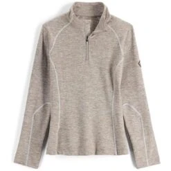 Spyder Accord Zip T-Neck - Women's -Ski Equipment Discounts fw23 spyder womensaccordziptneck cashmere 3