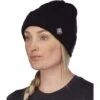 Spyder Cable Knit Hat - Women's -Ski Equipment Discounts fw23 spyder womenscableknitahat black