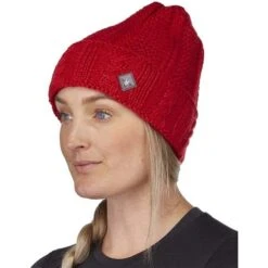 Spyder Cable Knit Hat - Women's -Ski Equipment Discounts fw23 spyder womenscableknitahat pulse