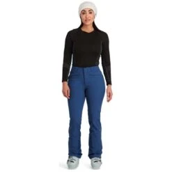 Spyder Orb Softshell Pant - Women's -Ski Equipment Discounts fw23 spyder womensorbsoftshellpant abyss 3
