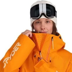 Spyder Solitaire Jacket - Women's -Ski Equipment Discounts fw23 spyder womenssolitairejacket desertsun 6