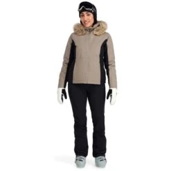 Spyder Vida GTX Jacket - Women's -Ski Equipment Discounts fw23 spyder womensvidagtxjacket cashmere 3