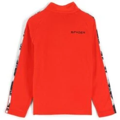 Spyder Speed Fleece Zip T-Neck - Youth -Ski Equipment Discounts fw23 spyder youthspeedfleeceziptneck volcano 2
