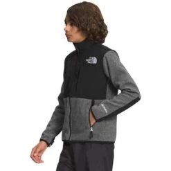 The North Face Denali Jacket - Teen -Ski Equipment Discounts fw23 tnf teendenalijacket mediumgreyheather 2
