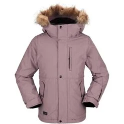 Volcom So Minty Ins Jacket - Girl's -Ski Equipment Discounts fw23 volcom girlssomintyinsjacket rosewood 1