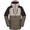 Volcom Brighton Pullover - Men's -Ski Equipment Discounts fw23 volcom mensbrightonpullover darkkhaki 1