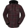Volcom Field Ins Flannel Jacket - Men's -Ski Equipment Discounts fw23 volcom mensfieldinsulatedflanneljacket blackplaid 1
