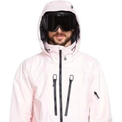 Volcom Guch Stretch Gore Jacket - Men's -Ski Equipment Discounts fw23 volcom mensguchstretchgorejacket partypink 4