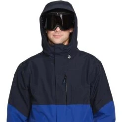 Volcom L Ins Gore-Tex Jacket - Men's -Ski Equipment Discounts fw23 volcom menslinsulatedgoretexjacket darkblue 4
