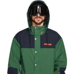 Volcom Longo Gore-Tex Jacket - Men's -Ski Equipment Discounts fw23 volcom menslongogoretexjacket military 3