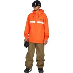 Volcom Longo Pullover - Mens 17 Volcom Longo Pullover - Mens -Ski Equipment Discounts fw23 volcom menslongopullover orangeshock 3