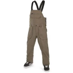 Volcom Roan Bib Overall - Men's -Ski Equipment Discounts fw23 volcom mensroanbiboverall darkteak 1