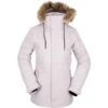 Volcom Fawn Ins Jacket - Women's -Ski Equipment Discounts fw23 volcom womensfawninsulatedjacket amethystsmoke 1