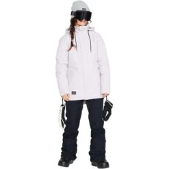 Volcom Fawn Ins Jacket - Women's -Ski Equipment Discounts fw23 volcom womensfawninsulatedjacket amethystsmoke 3