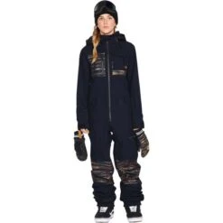Volcom Romy Snow Suit - Women's -Ski Equipment Discounts fw23 volcom womensromysnowsuit black 1