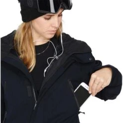 Volcom Shadow Ins Jacket - Women's -Ski Equipment Discounts fw23 volcom womenssherwininsulatedjacket black 5