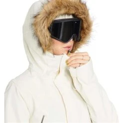 Volcom Shadow Ins Jacket - Women's -Ski Equipment Discounts fw23 volcom womenssherwininsulatedjacket offwhite 4