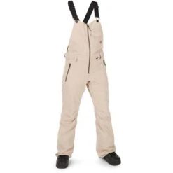 Volcom Swift Bib Overall - Women's -Ski Equipment Discounts fw23 volcom womensswiftbiboverall sand 1