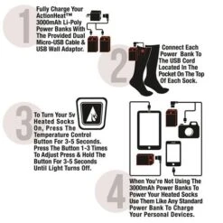 Battery Heated Wool Socks -Ski Equipment Discounts heated wool socks4