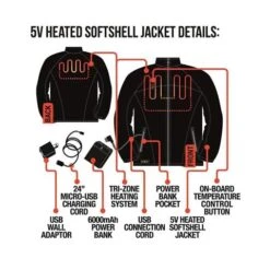 Mens Battery Heated Jacket -Ski Equipment Discounts mens heated jacket3