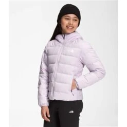 The North Face Reversible North Down Hooded Jacket - Girl's -Ski Equipment Discounts nf0a7woy 6s1 01 22 23