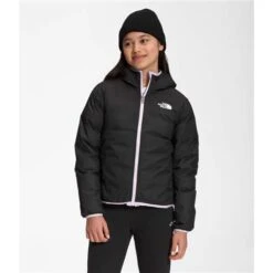 The North Face Reversible North Down Hooded Jacket - Girl's -Ski Equipment Discounts nf0a7woy 6s1 02 22 23