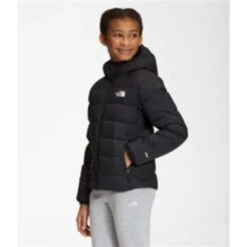 The North Face Reversible North Down Hooded Jacket - Girl's -Ski Equipment Discounts nf0a7woy jk3 04 22 23