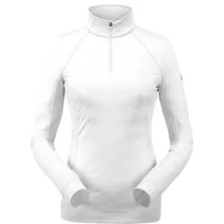 Spyder Savona Zip T-Neck - Women's -Ski Equipment Discounts spyder savona zip t womens white front