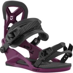 Union Cadet Snowboard Bindings - Youth -Ski Equipment Discounts un 22 cadet purple front2233