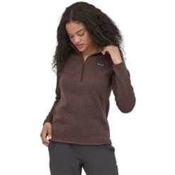 Patagonia Better Sweater 1/4 Zip - Women's -Ski Equipment Discounts wbf2223 25618 dubn slc1