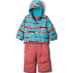 Columbia Toddler Frosty Slope Set - Youth -Ski Equipment Discounts ycolumbia toddlerfrostyslopeset wildsalmonstrokes 1