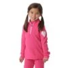 Zemu Junior 1/4 Zip Fleece Top - Girl's -Ski Equipment Discounts zem wk1501j pink fus